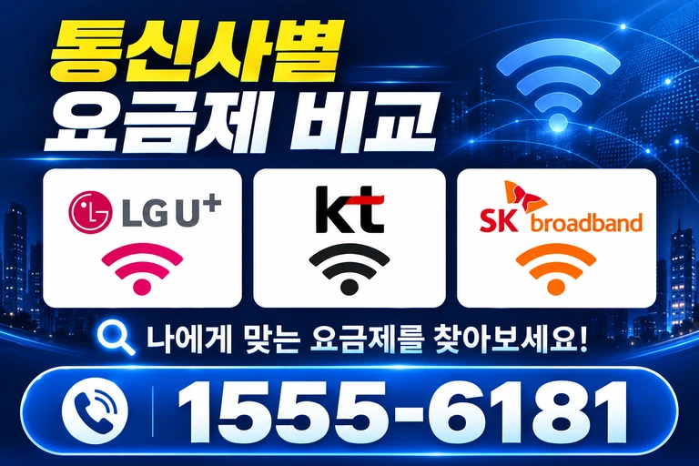 동해시 삼화동 통신사별 요금제 비교